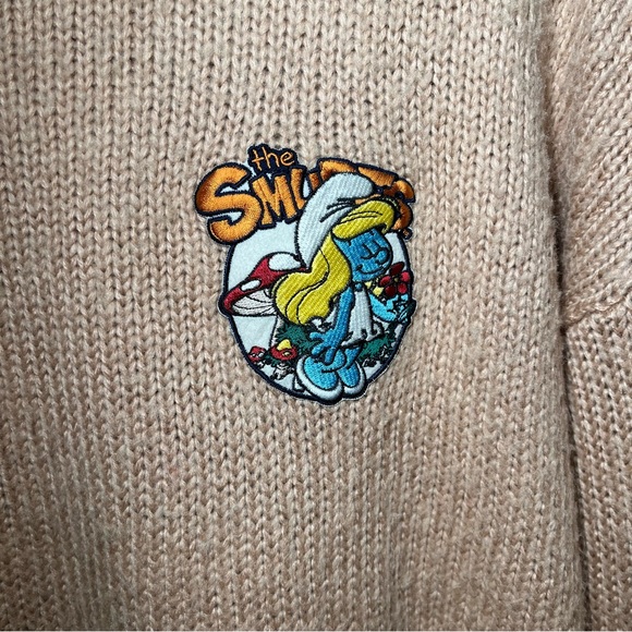 WHOLE HAUSS Vintage Smurfs Pullover Knit Sweater - Picture 4 of 11
